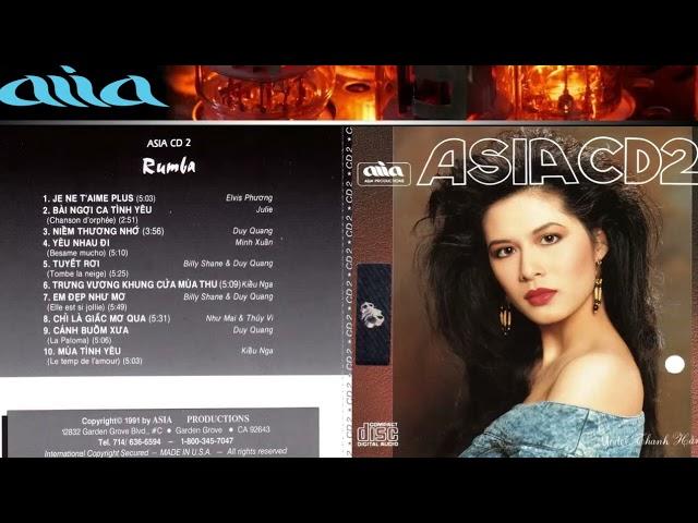 CD Nhạc Xưa | Asia CD02 - RUMBA 1988 | Nhạc Vàng Xưa Lossless - CD Gốc Nhạc Vàng Hải Ngoại Xưa