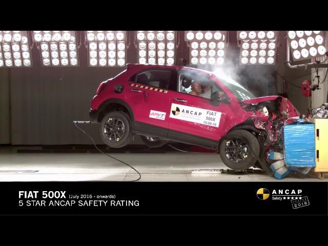 ANCAP CRASH TEST: Fiat 500X (July 2016 - onwards) frontal offset test at 64km/h