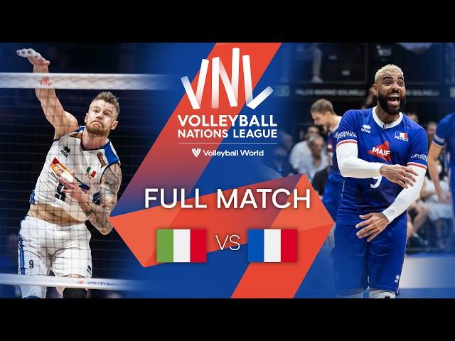  ITA vs.  FRA - Full Match | Men’s VNL 2022