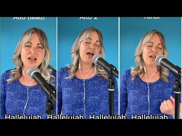 Hallelujah- learn to sing harmony- for Alto and Tenor voices