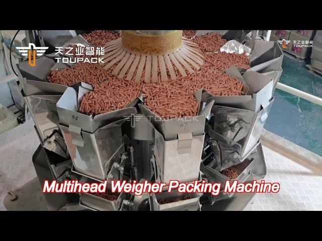 full automatic vertical granule packing machine dog cat food packaging fish turtle animal feed weigh