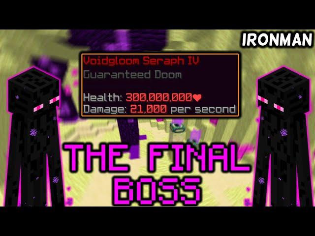 THE FINAL BOSS... (Hypixel Skyblock IRONMAN) [92]