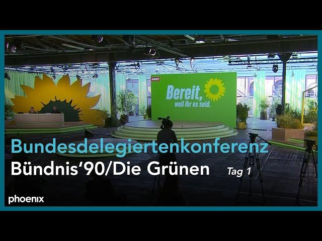 Digitaler Parteitag Bündnis 90/Die Grünen aus Berlin: Tag 1