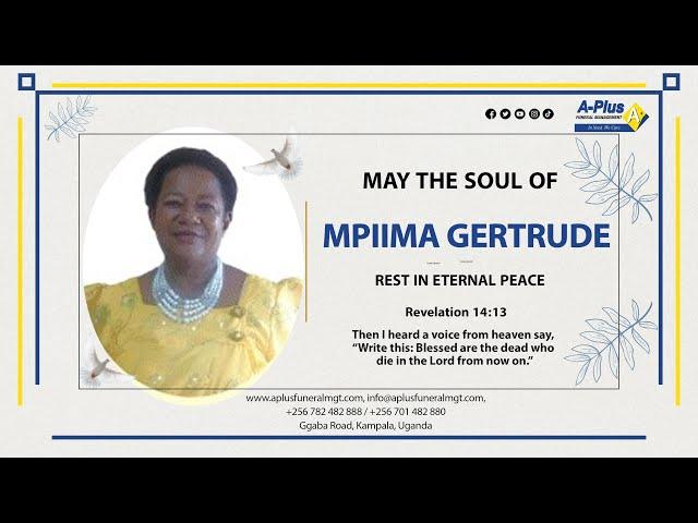 Celebrating the Life of the Late Mpiima Gertrude