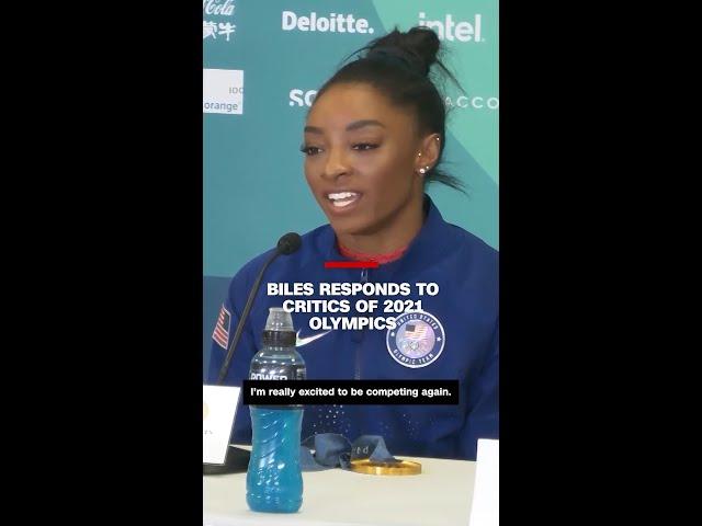 Simone Biles responds to critics of 2021 Olympics