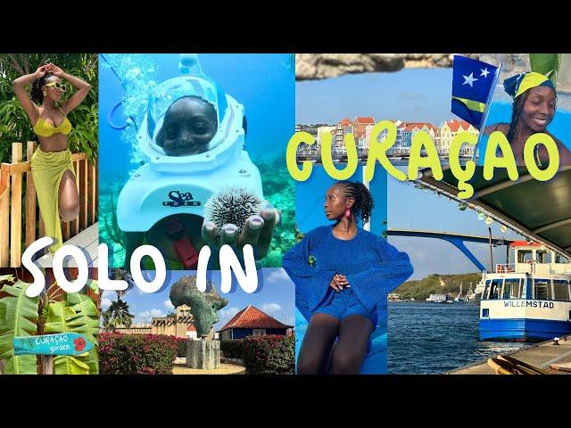 CURAÇAO SOLO TRAVEL VLOG |Underwater Walking, Beaches,Exploring Otrabanda,Local Eats / TheStushLife