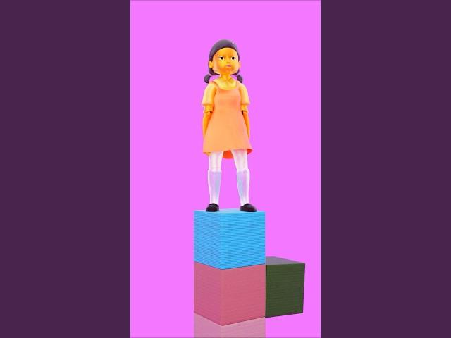 JUMP TO LIVE SQUID GAME GIRL DOLL #shorts #squidgame | Maheshwar Gamerz