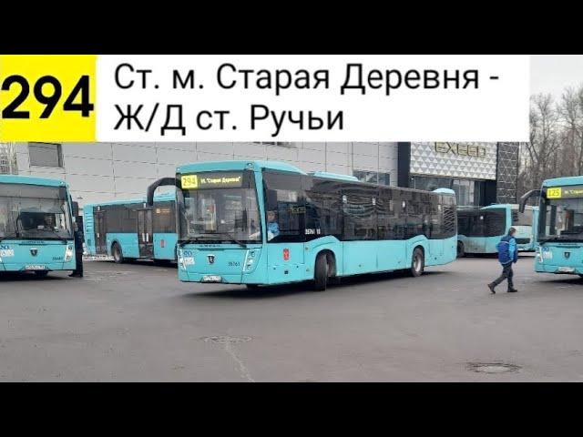 Автобус 294. Ст. м. Старая Деревня - Ж/Д ст. Ручьи