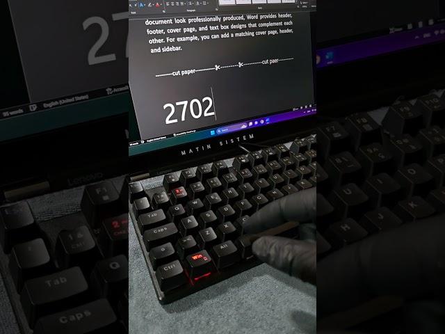 important shortcut | #asmr #windows #gaming #tricks #keyboards #computer