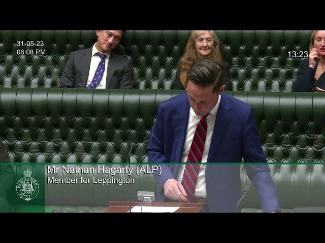 Inaugural Speech - Nathan Hagarty MP - Part 1