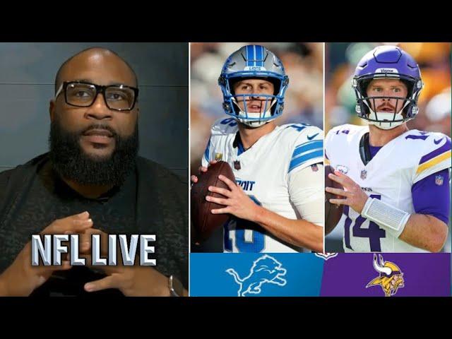 NFL LIVE | Marcus Spears: Sam Darnold will prove he is MVP by take Vikings beat Lions on Sunday