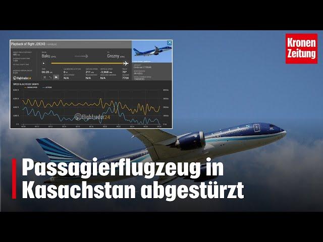 Passagierflugzeug in Kasachstan abgestürzt | krone.tv NEWS