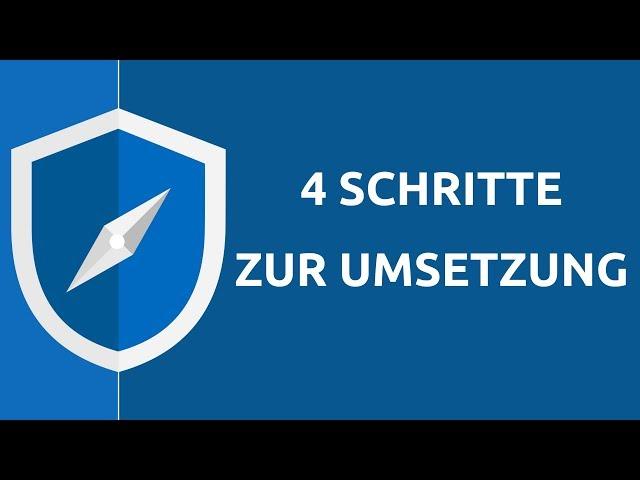 DSGVO umsetzen! 4 logische Schritte, die du gehen musst