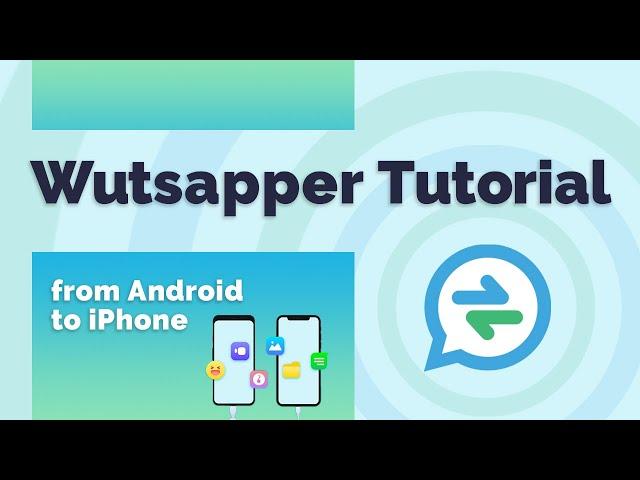 Mutsapper (Used name: Wutsapper) Tutorial - Transfer WhatsApp from Android to iPhone