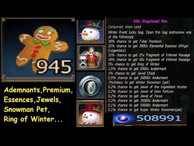 Drakensang Online - OPEN 999 Gingerbread Man - Winter Premium Cookies!