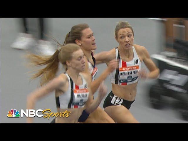 Epic THREE WAY FINISH decides wild women's 1500m at Indoor Nationals | NBC Sports