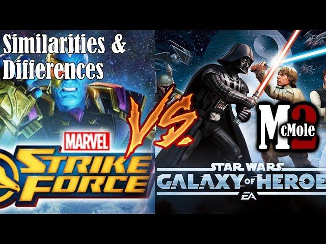 Marvel Strike Force vs Galaxy of Heroes - What is Similar and Different