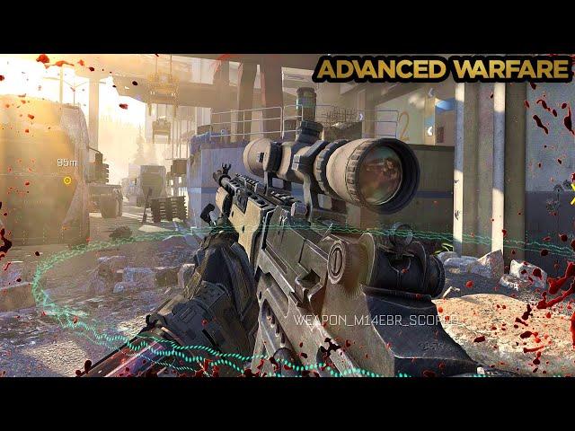 Advanced Warfare Gameplay -  M14 EBR Assault Rifle Cut Weapon Advanced Warfare Gameplay