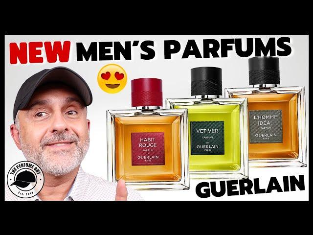 New GUERLAIN MEN'S PARFUMS Review | Habit Rouge Parfum, L'Homme Ideal Parfum + Vetiver Parfum