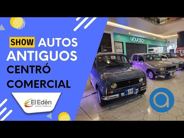 Exhibición de autos antiguos centró comercial el Eden Bogotá. Mazda y Renault.