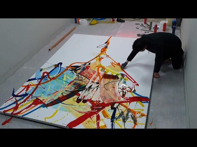 290x218cm Big size Oil Painting Process by Seungyoon Choi