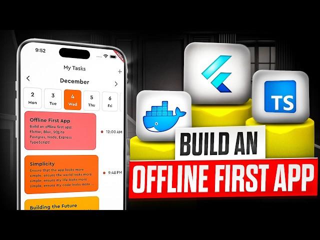 Build an Offline First App using Flutter, Node, Bloc, Express, TypeScript, Docker and PostgreSQL!