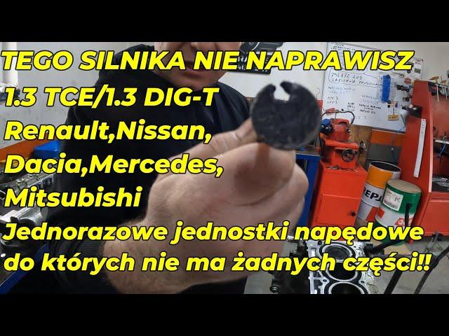 TEGO SILNIKA NIE NAPRAWISZ! 1.3 TCE/1.3 DIG-T Renault, Nissan, Dacia, Mercedes, Jednorazowy Silnik!