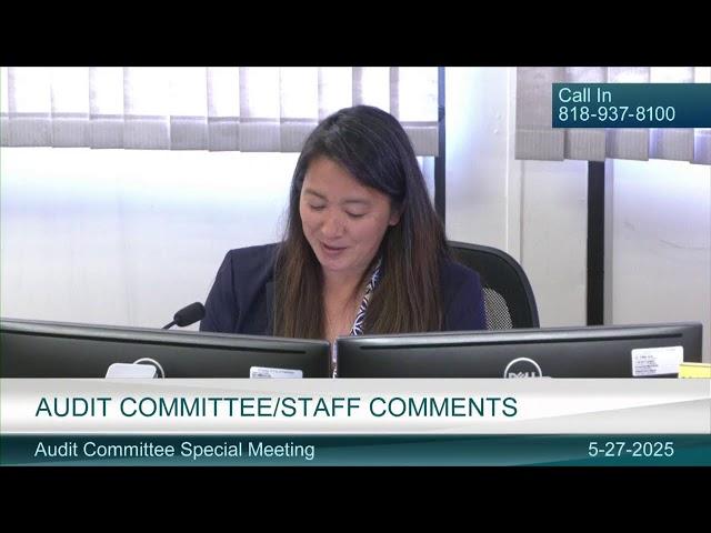 Special Meeting: Glendale Audit Committee - 5/27/25