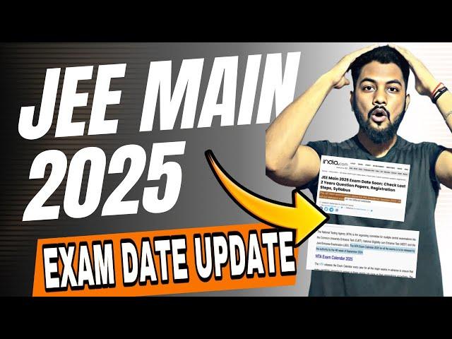 Urgent  Official Update By NTA!|Jee Main Exam Date Notification Official Update|Jee Main Exam Date