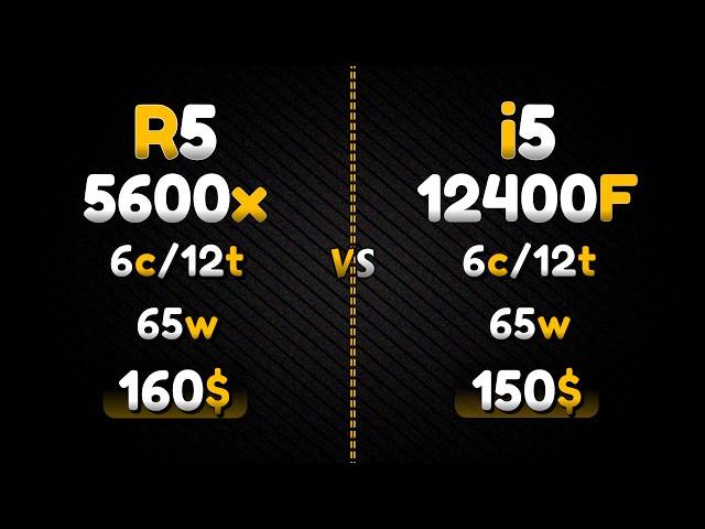 Ryzen 5 5600x vs i5 12400F - Which One is Better? - 15 Games Tested in 2024