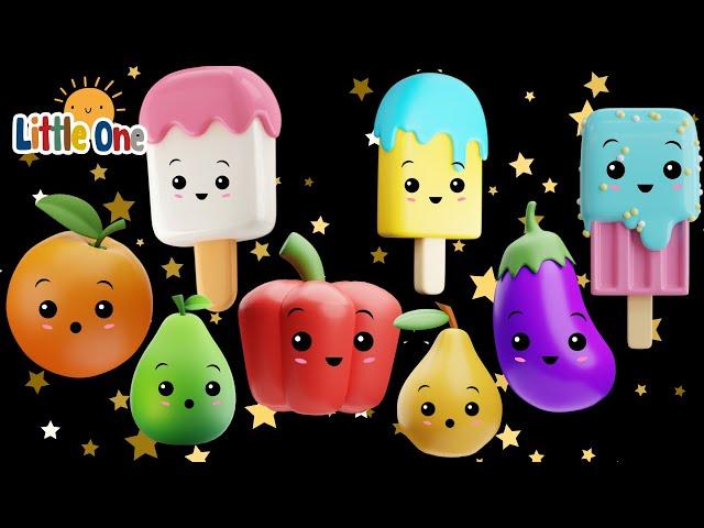 Cute Dancing veggies -cute ice cream   Party smoothie  cute animation - Baby Sensory video