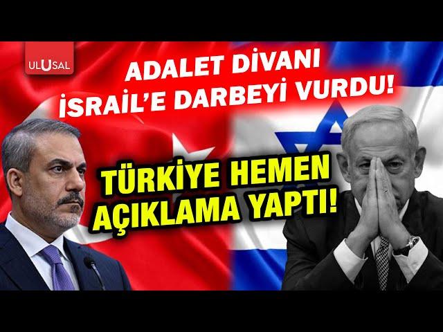 Uluslararası Adalet Divanı'ndan İsrail'e dev darbe! Türkiye hemen açıklama yaptı!