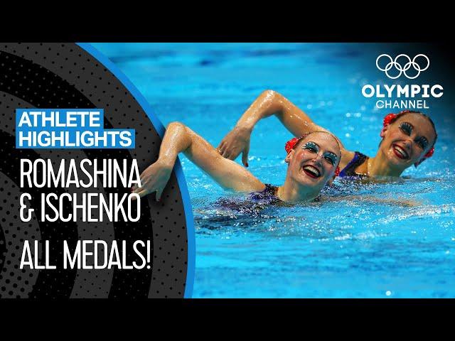 Romashina & Ishchenko  ALL Artistic Swimming Medal routines | Athlete Highlights