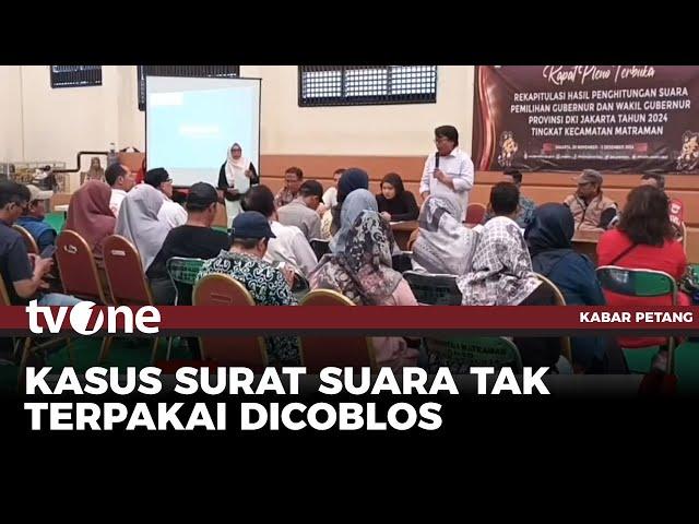 Bawaslu Masih Mengkaji Kasus Surat Suara Tak Terpakai Dicoblos Pihak KPPS | Kabar Petang tvOne