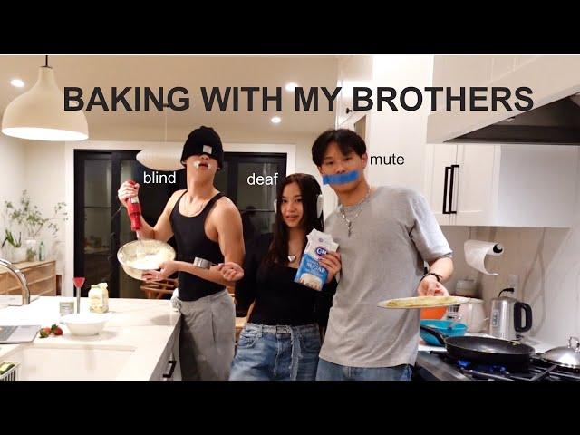 baking with my siblings.. *chaotic*