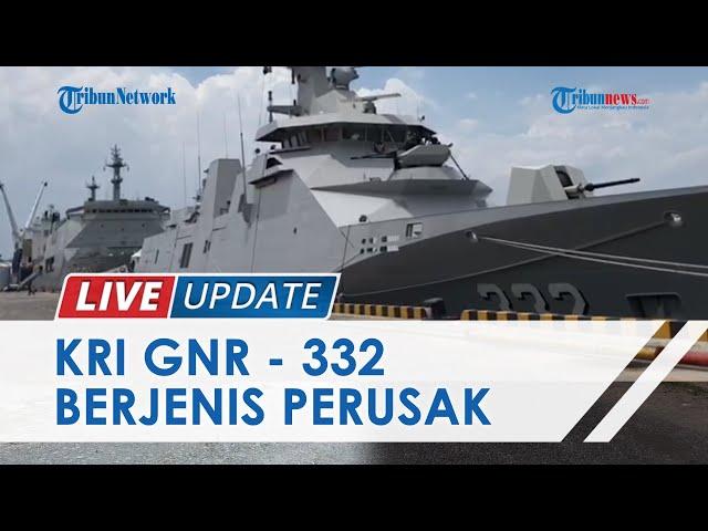 Penampakan Kapal Perusak Kawal Rudal KRI GNR-332 yang Sandar di Pelabuhan Semarang