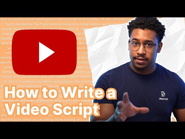 How to Write a Video Script like a PRO!