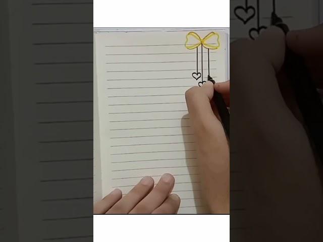 Border design of diary page #satisfying #easy #shorts #viralshort#creative