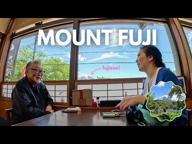 I took my dad to see Mount Fuji for the first time.     (Mount Fuji day trip from Tokyo)