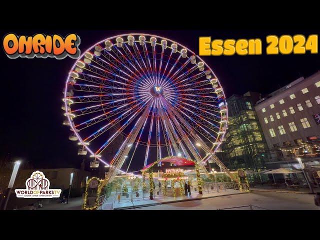 Das große Riesenrad Wilhelm (Onride) Essener Weihnachtsmarkt 2024 – Klaus Wilhelm & Söhne Riesenrad