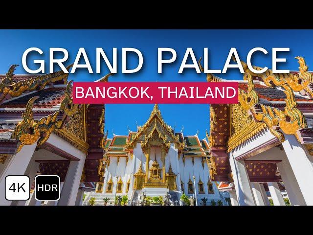 Temple of Emerald Buddha and the Grand Palace | 4K HDR Immersive Bangkok Walking Tour with Captions