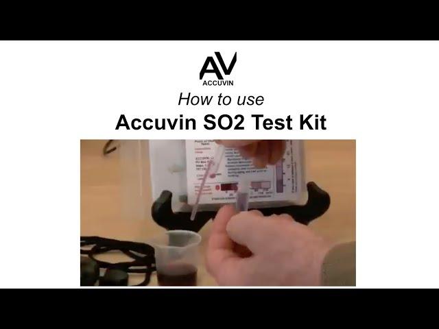 Accuvin Free SO2 Test Kit Demo