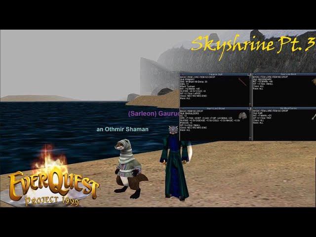 Everquest Project 1999 (P99) - Necromancer Solo Skyshrine Guide - (Part 3) One Shawl to Wow Them All