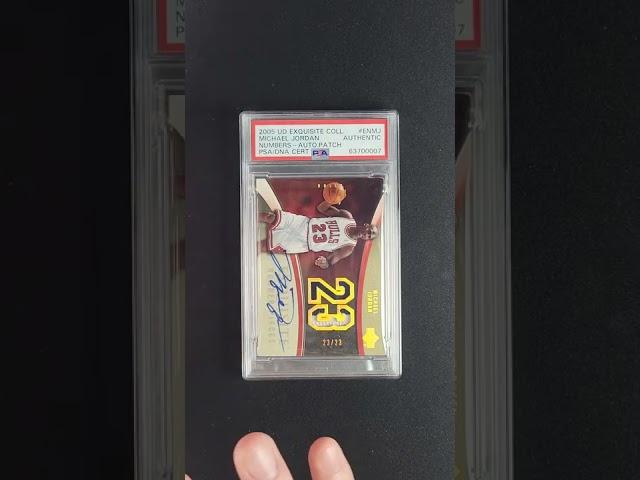 2005 Exquisite Collection Number Pieces Michael Jordan PATCH AUTO 23/23 PSA Auth