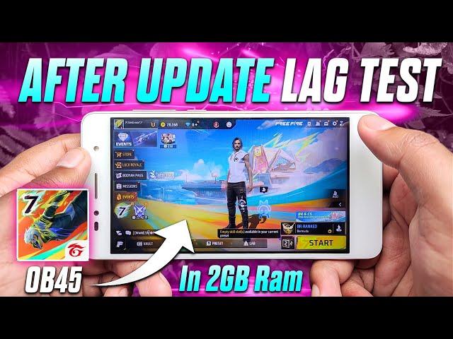 After OB45 Update Free Fire Lag Test In 2GB Ram