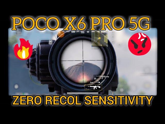 Zero RecoilPoco X6 Pro BGMI Sensitivity Settings & And Code | Poco x6 Pro Zero Recoil Sensitivity.