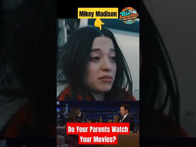 Jimmy Asks Mikey Madison: Do Your Parents Watch Your Movies? #shorts #fallontonight  #jimmyfallon