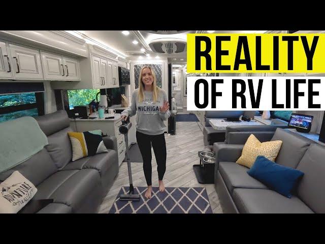 AGE GAP couple living in an RV full time | Day in the life