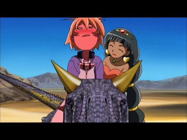 Princess Zahrah Gives Rex A Kiss On The Cheek For Saving Her - Dinosaur King