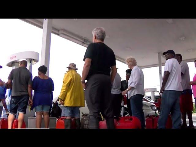 Frustrating wait for fuel at Jacksonville, North Carolina, gas station after Florence
